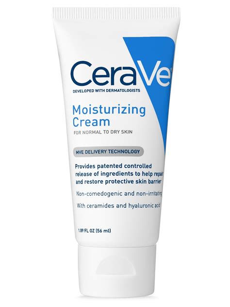 Cerave Moisturizing Cream For Normal To Dry Skin 189 Oz 56ml