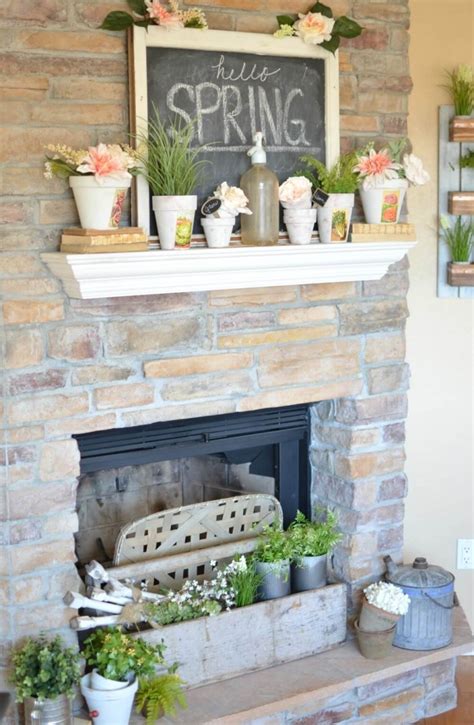 20 Gorgeous Farmhouse Mantel Decor Ideas And Designs For Living Room