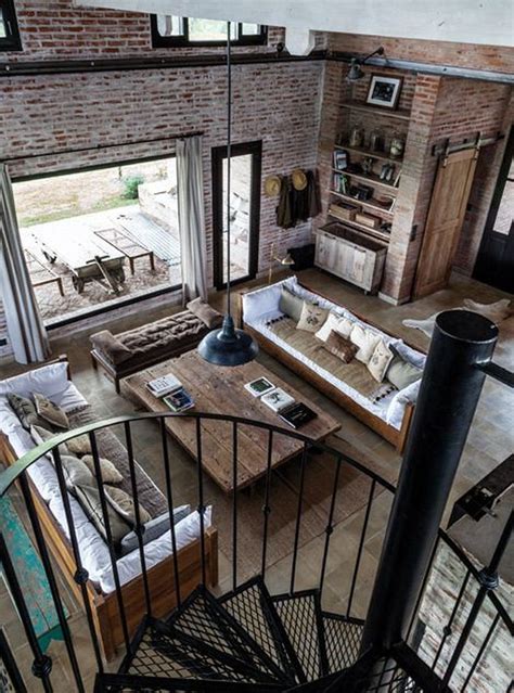 43 Wonderful Industrial Rustic Living Room Decoration Ideas You Have