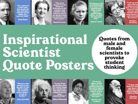 8 Science Classroom Display Posters Scientist Quotes Teaching Resources