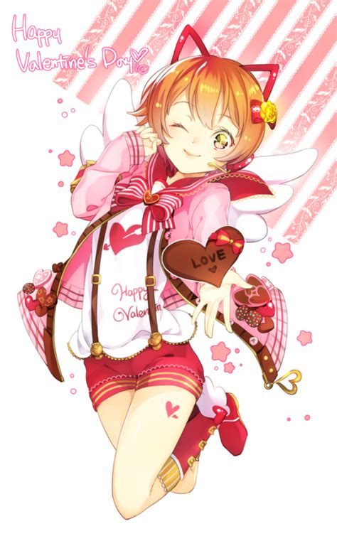 Kawaii Valentines Day Anime Girl