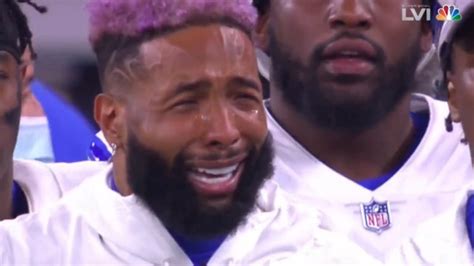 Odell Beckham Jr Breaks Down In Tears After Super Bowl Win