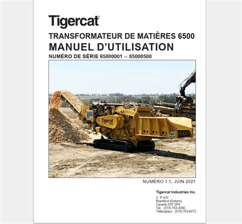 Tigercat Material Processing Operator Service Manuals