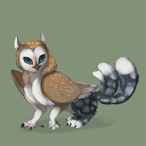 Speckle Owl Cat Chamberednoctilus By Twistyfox On Deviantart
