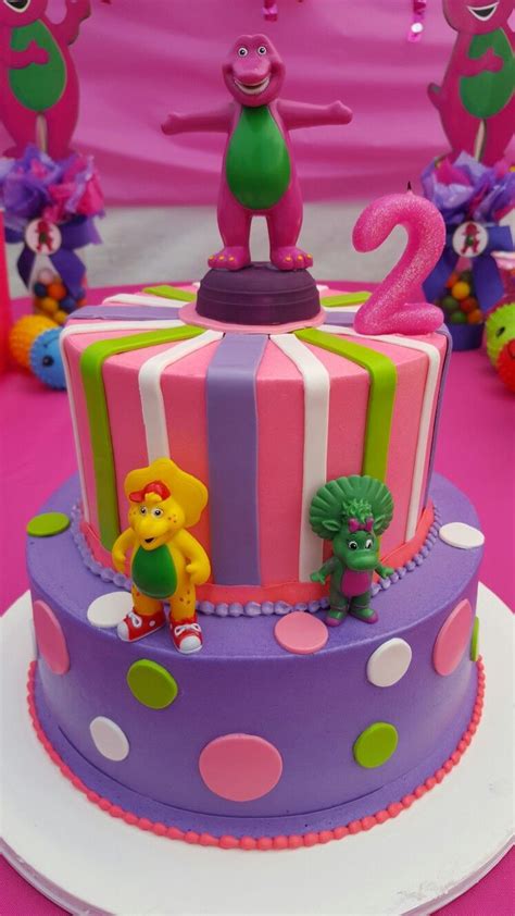 Barney Theme Birthday Cake For Audreys Birthday Party Barney
