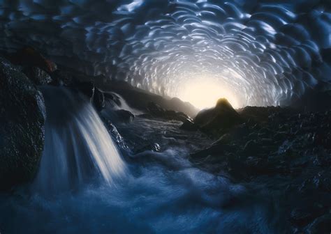 Cave Chile Waterfall Nature Landscape Water Wallpaper Coolwallpapersme