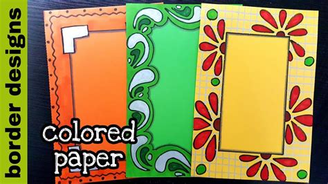 Paper Border Simple Project Work Designs Sbt Permanent Markers