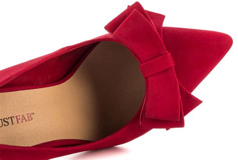 Shoe Of The Day Justfab Federica Red Bow Heels Shoeperwoman