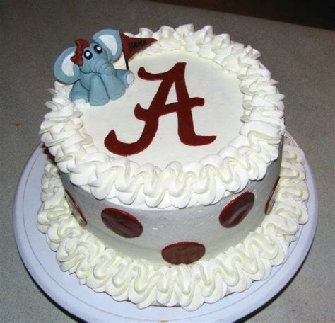 Bama Birthday Bama Cake With Mascot — Birthday Cakes Alabama Birthday