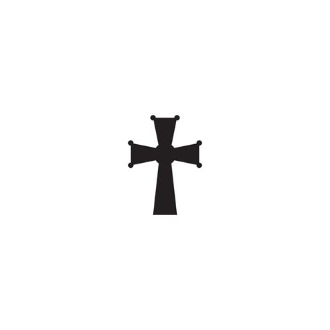 Symbol Of Christian Crossvector Icon Logo Illustration 13390145 Vector