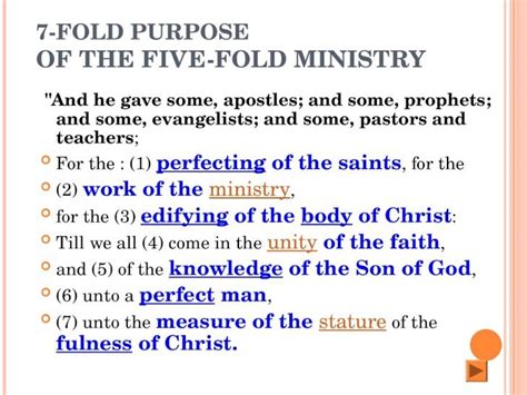 The Five Fold Ministry Ppt Powerpoint