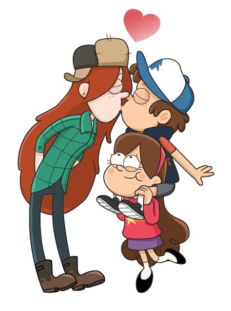 kiss by markmak on deviantart dipper and wendy dipper and mabel