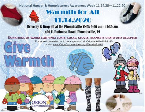 Warmth For All Nov 14 Orion Communities