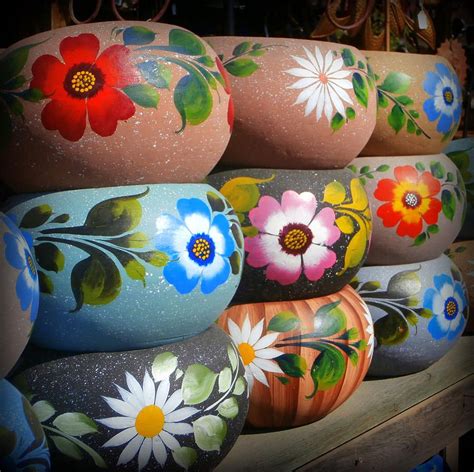 Painting Flowers On Pottery Flowers Bko