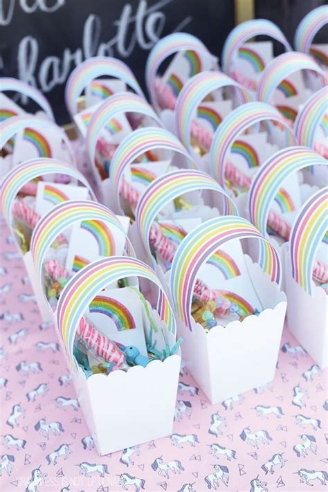 Easy Party Treat Bag Ideas You Can Make Yourself Rainbow Unicorn
