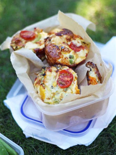 Mini Crustless Quiches Healthy Lunchbox Recipe