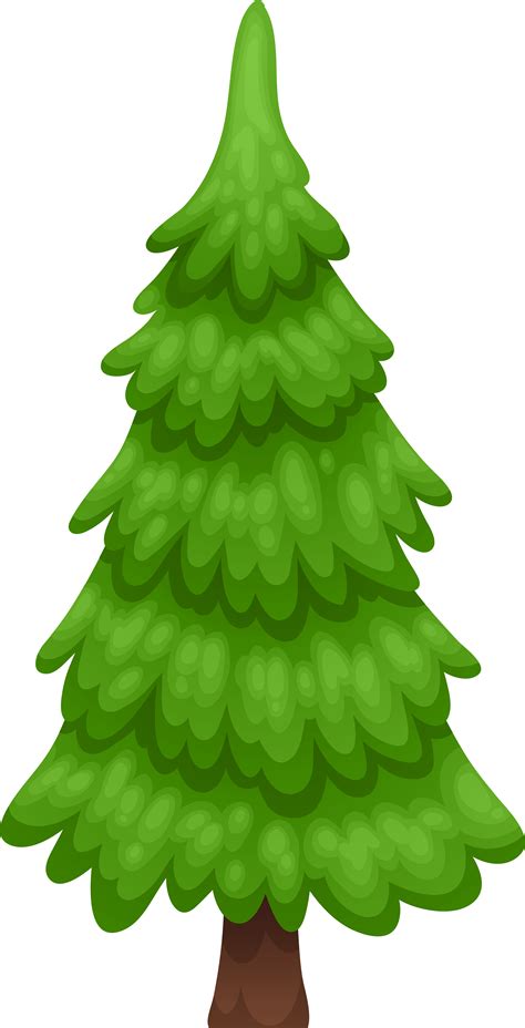 Download Pine Tree Cartoon Png Clip Art Image Cartoon Pine Tree Png
