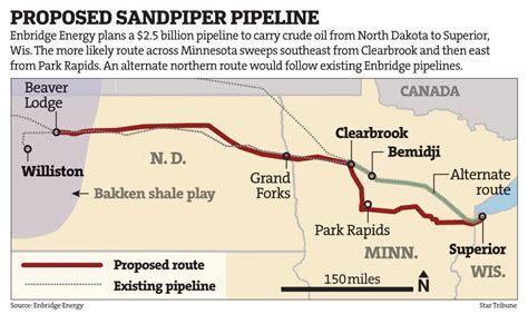 Enbridge Defends Northern Route For Pipeline Star Tribune Dakota