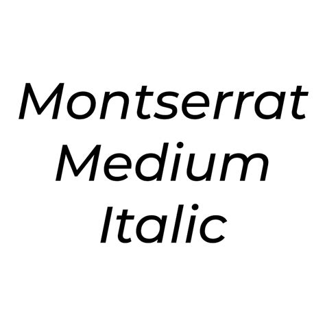 Montserrat Medium Italic Font Free Fonts On Creazilla Creazilla