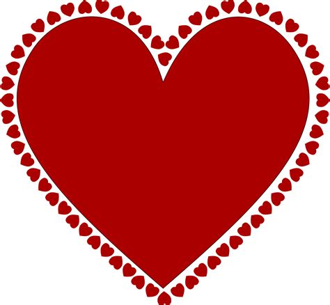 Clipart Frame Of Hearts