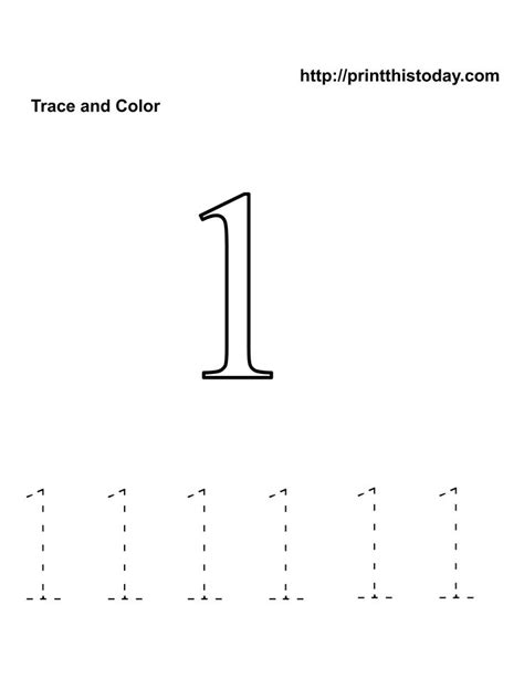 Click theme above to change the graphics that will be featured on the bottom of your worksheet. preschool number one worksheet | Number 1 Tracing ...