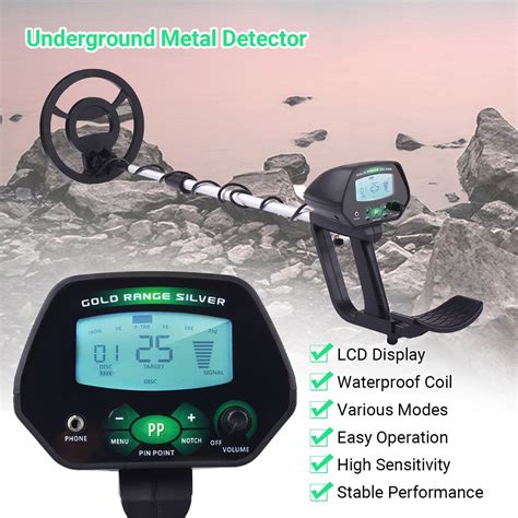 Md 4090 Metal Finder Metal Detector Waterproof Search Coil Gold Silver