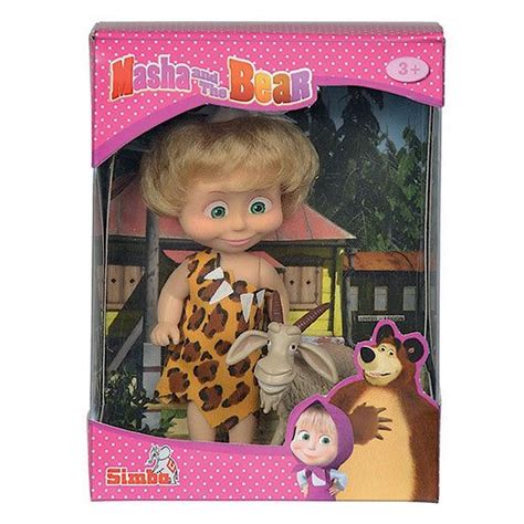 Masha And The Bear 12cm Doll With Goat Figure The Entertainer Masha And The Bear Bear Toy
