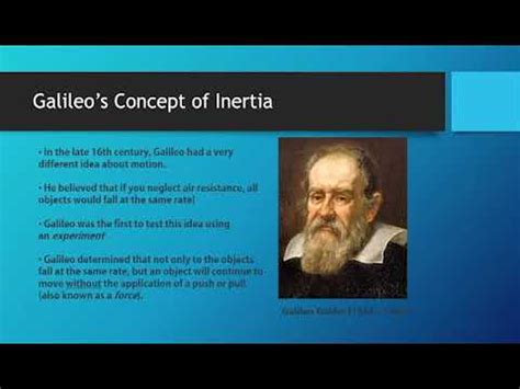 PHY Sec Galileo S Concept Of Inertia YouTube