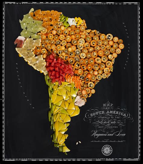 The Food Maps Representing The Most Famous Foods Of