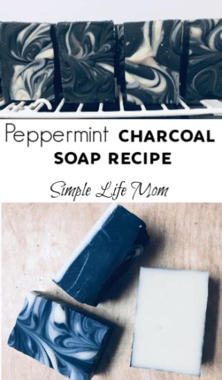 Charcoal Soap Recipe Peppermint Layer And Swirl Cold Process Soap