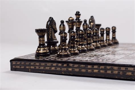 Hand Crafted Solid Brass Metal Chess Set With Chess Box Etsy