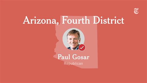Arizona Fourth Congressional District Results Paul Gosar Vs Delina