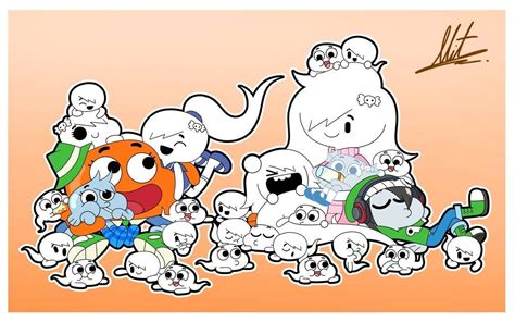 Pin By Marcos Andrade On Darwin X Carrie The Amazing World Of Gumball Anime Vs Cartoon