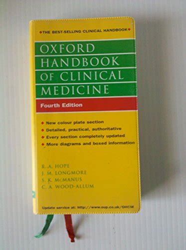 Oxford Handbook Of Clinical Medicine By Ra Hope Used