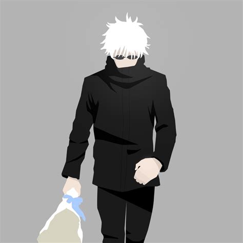 1024x1024 Satoru Gojo Minimal Jujutsu Kaisen 1024x1024 Resolution