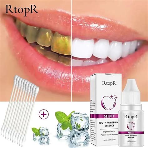 Rtopr Teeth Whitening Essence Remove Plaque Stains Oral Hygiene