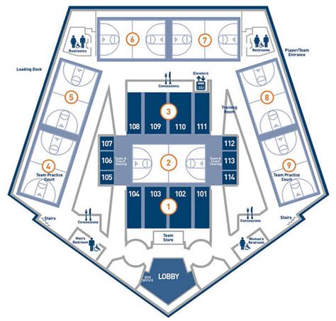 Pentagon Floor Plan Map