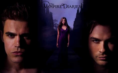 Damon Elena Stefan The Vampire Diaries Tv Show Wallpaper 9741730 Fanpop