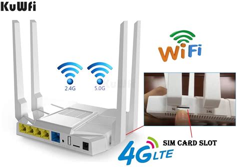 Kuwfi G Wifi Router Mbps Gigabit Dual Band Smart Openwrt Sim Card