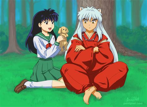 Inuyasha Kagome And By Paintpixel On Deviantart