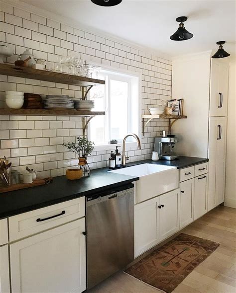 Looking for the best galley kitchen design ideas? Tiled walls, open shelving | Kitchen remodel small, Galley ...