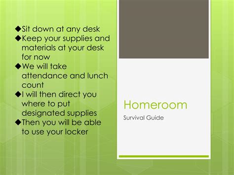 Ppt Homeroom Powerpoint Presentation Free Download Id2357116
