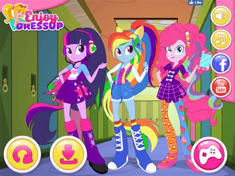 Play Equestria Girls Back To High School Free Online Games With