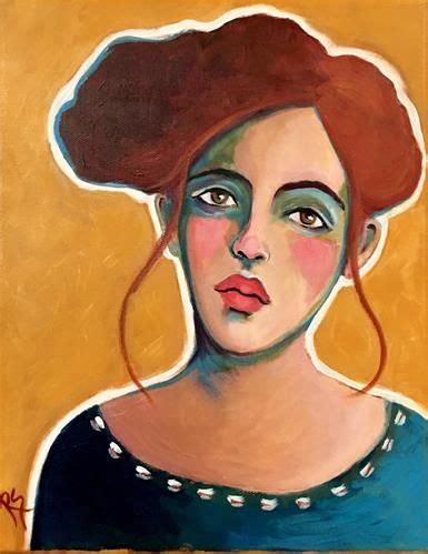 Daily Paintworks Portrait Of Giuliana Original Fine Art For Sale