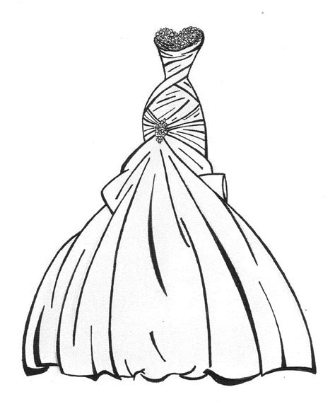 Dibujo De Vestido De Novia Para Colorear Ultra Coloring Pages Porn