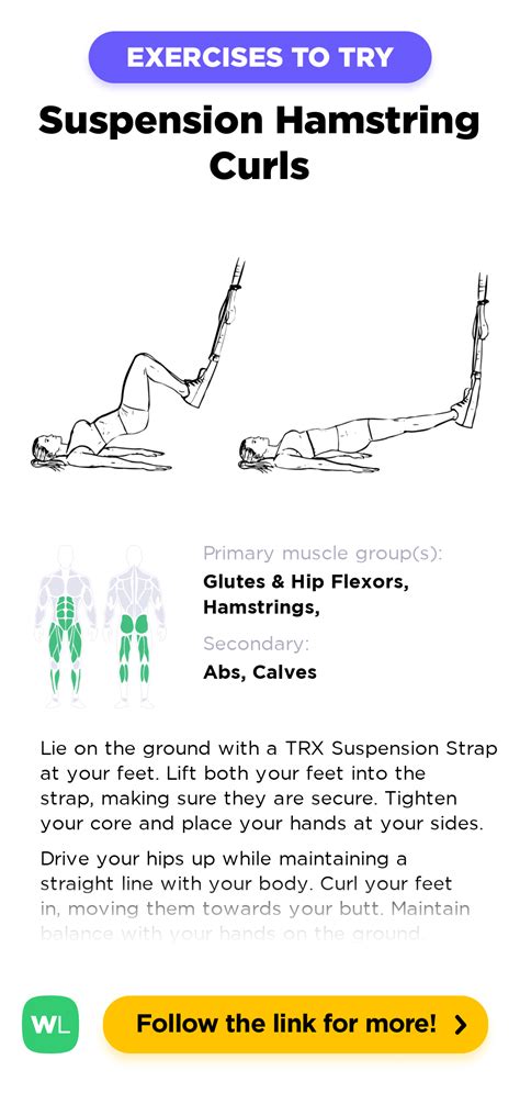 Trx Suspension Strap Hamstring Leg Curls Workoutlabs Exercise Guide