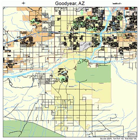 Goodyear Arizona Street Map 0428380