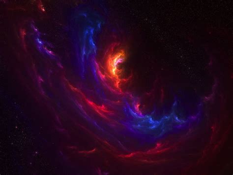 1536x864 Resolution Blue And Red Nebula Wallpaper Space Space Art