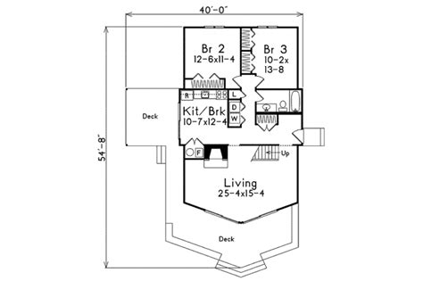 Cottage Style House Plan 3 Beds 2 Baths 1750 Sqft Plan 57 487