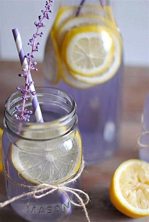 Lavender Lemon Water Refreshing Drinks Summer Drinks Fun Drinks
